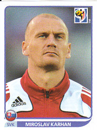 Miroslav Karhan Slovakia samolepka Panini World Cup 2010 #478